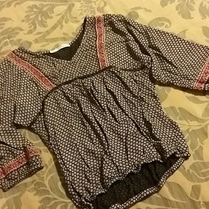 Super cute MAURICES boho style top sz. S